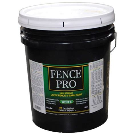 Fence Pro White Acrylic Latex Fence And Barn Paint Agri Supply 81754