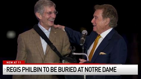 Regis Philbins Final Resting Place Will Be Notre Dame Campus
