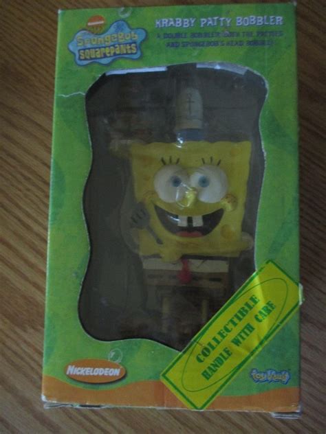 Nickelodeon Spongebob Squarepants Krabby Patty Bobblehead New Of Box