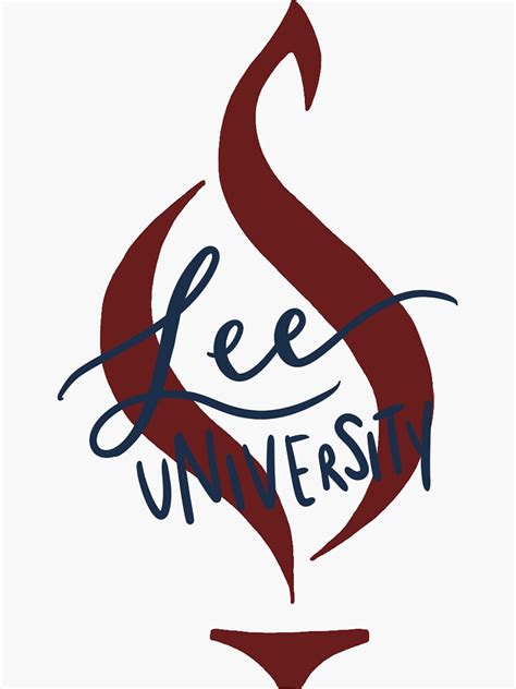 Lee University Sticker Sticker For Sale By Leaf Jones Redbubble