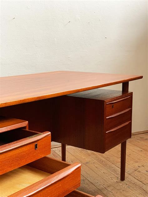 Danish Mid Century Modern Teak Writing Desk By Peter Løvig Nielsen For