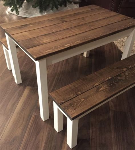 Children Farmhouse Table And Benches Pinemain Kids