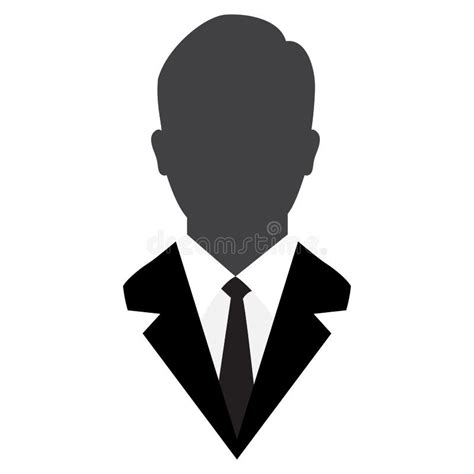 User Icon Male Avatar In Business Suit Vector Iconic Stock Vector Illustration Of Portrait