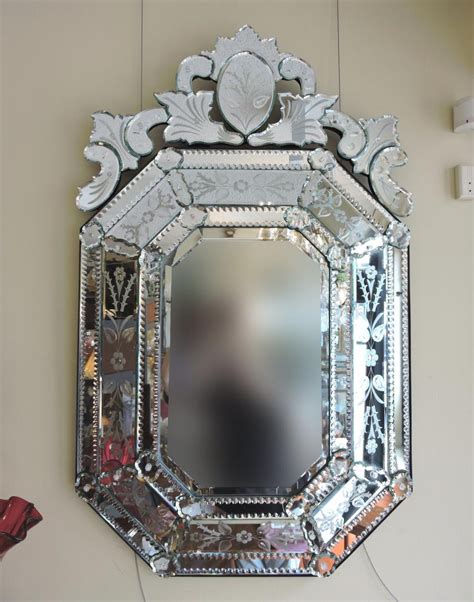 Mid 20th Century Large Venetian Glass Mirror