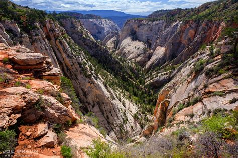 Joes Guide To Zion National Park West Rim Trail Top Down Route