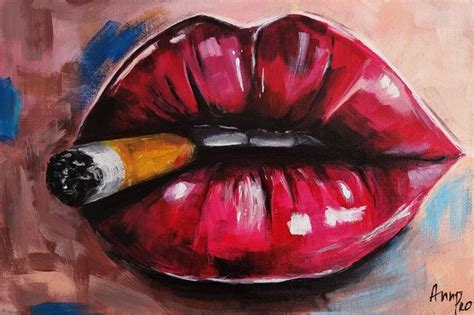 Pop Art Lips Painting