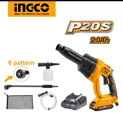 Ingco P S Lithium Ion Pressure Washer Car Accessories Accessories On Carousell