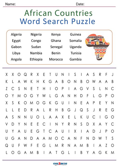 Countries Word Search Free Printable Printable Word Search Countries