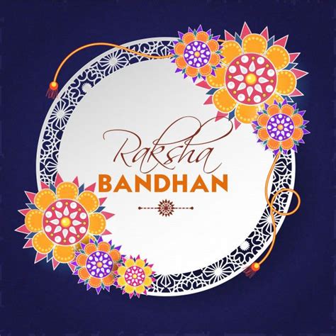 Raksha Bandhan Greeting Card Design | Raksha bandhan greetings, Raksha bandhan cards, Happy ...