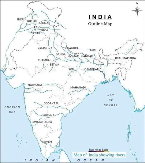 Map Of India Rivers