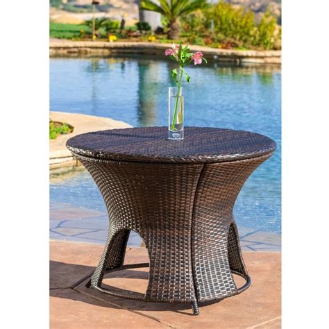 This outdoor wicker table from gdfstudio is one such product that combines old techniques with updated materials. Christopher Knight Home Rodolfo Wicker Multi-brown Outdoor ...