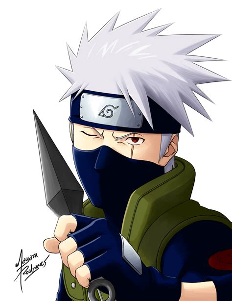 How To Draw The Face Of Kakashi Hatake Naruto Sketchok Easy Drawing
