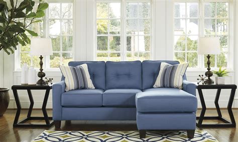 4.1 out of 5 stars. Aldie Nuvella Blue Queen Sofa Chaise Sleeper, 6870368, Ashley