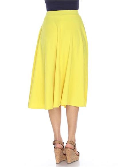 White Mark Flared Midi Skirt With Pockets And Reviews Skirts Women