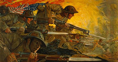 U S Army World War I Painting By John Farr