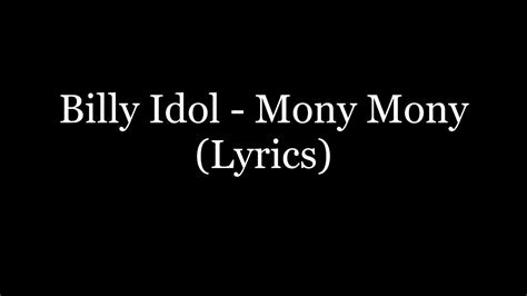 Billy Idol Mony Mony Lyrics Hd Youtube