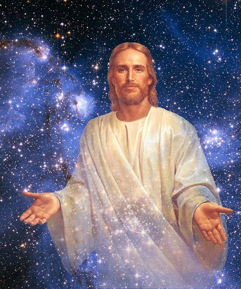 Cosmic Jesus By Del Parson Jesus Painting Jesus Jesus Art