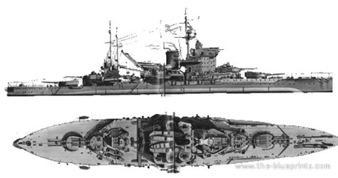 Combat Ship HMS Warspite 1940 Drawings Dimensions Pictures