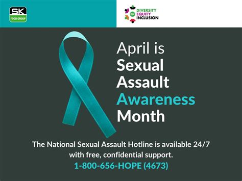 April Is Sexual Assault Awareness Month Sk Food Group