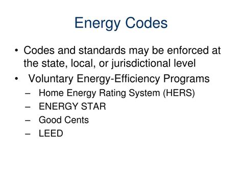 Ppt Energy Codes And The Building Envelope Powerpoint Presentation