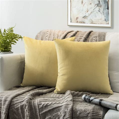 Sizing incredibly important if you wish to create depth and dimension to your space. Phantoscope Set of 2 Soft Cozy Velvet Throw Pillow Covers ...