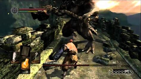 Dark Souls Taurus Demon Boss Fight Gameplay Movie Ps3 Youtube