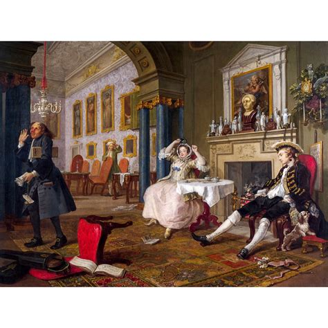 William Hogarth Marriage à La Mode 2 The Tête à Tête 1743 Art Print