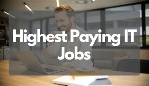 Top 15 Highest Paying Jobs In It Studenthint — Study Abroad