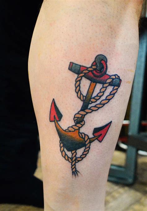 Sailor Jerry Anchor By Lee Merry Of Tortuga Tattoo Co Camberly Uk