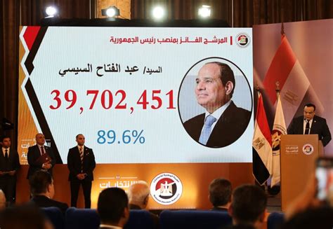 Egypte Al Sissi Remporte Un Troisième Mandat Présidentiel Nous Construirons Notre Nouvelle