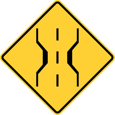 Traffic Signs Narrow Bridge Superseded But Still Used In Some