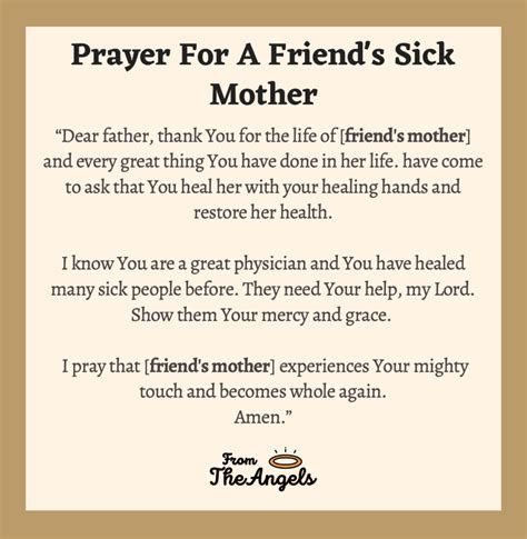 6 Healing Prayers For A Friends Sick Mother To Get Well Soon