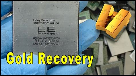 Gold recycling extracting from computer parts, 43% of total production of gold in the whole world is used in electronics, high recovery. 🎮Sony IC Chips Recycling | Gold Recovery from ic chips. Gold in gaming consoles - YouTube
