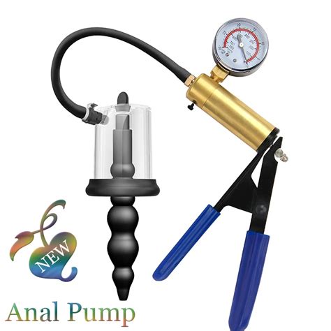 manual vacuum anal pump rosebud pump prostate massage anus dilator stimulator butt plug adult