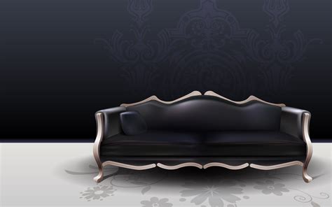 Black Sofa Wallpapers And Images Wallpapers Pictures Photos