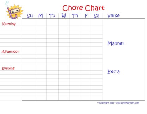 Editable Monthly Behavior Chart Calendar Template Printable