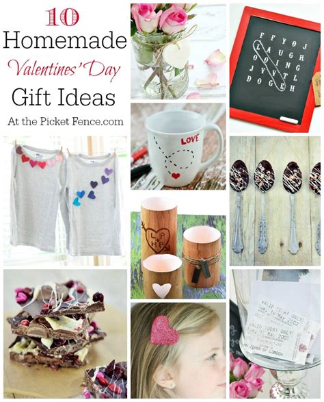 Valentine day gifts for her homemade. Homemade Valentines Day Gifts - At The Picket Fence