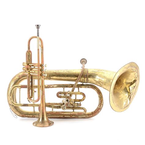 Pair Of Vintage Brass Instruments Ebth