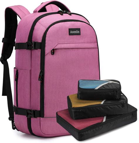 Asenlin 40l Travel Backpack For Women Men，17 Inch Laptop