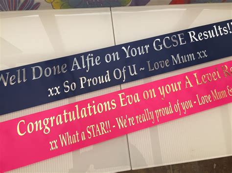 Personalised Exam Results Banners