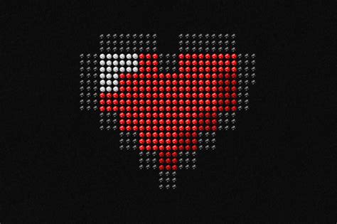 Pixel Heart Rhinestone Template Svg Graphic By Designedbygeeks