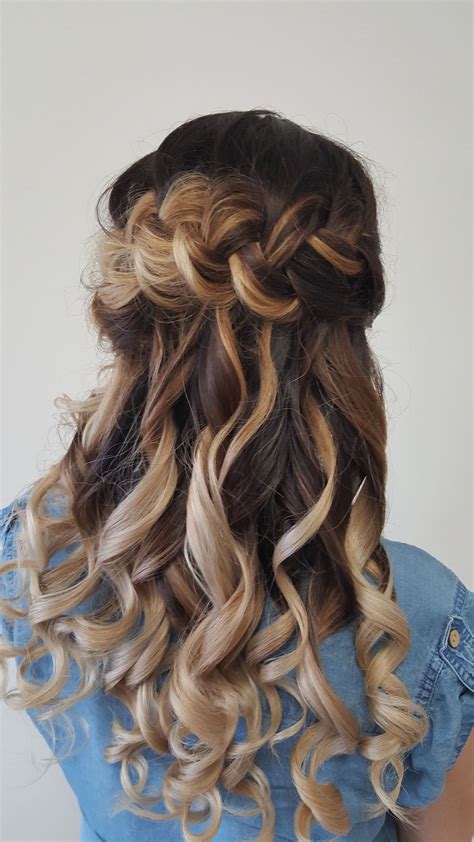 Loose Braid Curls Event Hairstyle Event Hairstyles Loose Braids Curls