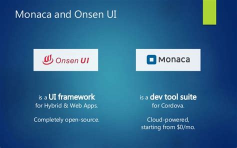 Meteor, the javascript app platform. Monaca and Onsen UI: Powerful Hybrid App Development ...