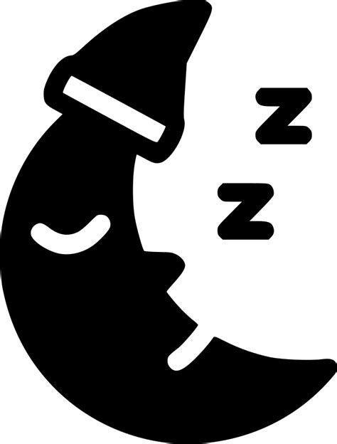 Sleepy Night Moon Svg Png Icon Free Download 541270 Onlinewebfontscom