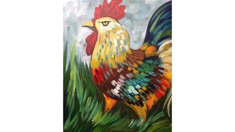 Easy Rooster Painting Acrylic Tutorial The Art Sherpa Theartsherpa