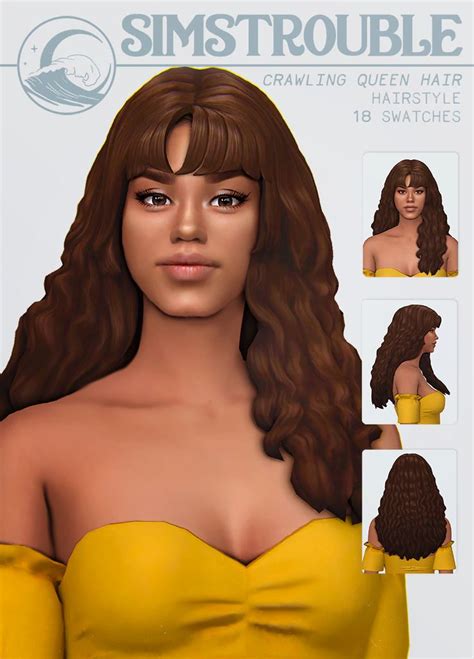 See more ideas about long hair styles, hair styles, hair inspiration. 𝘴𝘪𝘮𝘴𝘵𝘳𝘰𝘶𝘣𝘭𝘦 : CRAWLING QUEEN by simstrouble I made those ...