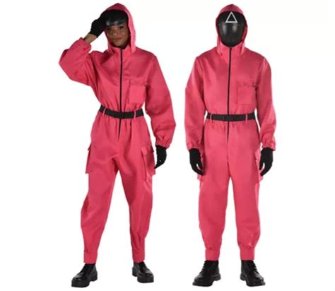 Adult Squid Game Pink Guard Costume Party City