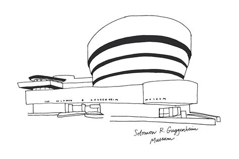 Frank Lloyd Wright Guggenheim Sketch