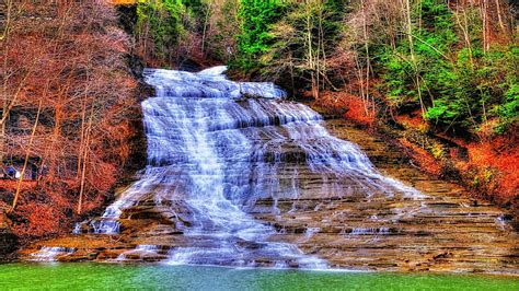 Fantastic Cascading Waterfalls R Forest Waterfall Cliff R Cascade