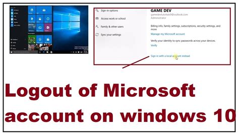 › how to logoff microsoft account › logout from microsoft account windows 10 how to sign out of microsoft account on windows 10. How to Logout of Microsoft account on windows 10 - YouTube